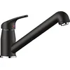 Image de BLANCO DARAS-S Robinet de cuisine en silgranit noir haute pression avec tuyau extractible Clapet anti-retour Cartouche en céramique Qualité d'eau garantie et économie d'eau