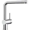 Image de BLANCO LINUS Robinet de cuisine en acier PVD haute pression Clapet anti-retour Cartouche en céramique Qualité de l'eau garantie et économie d'eau