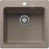 Image de BLANCO NAYA 5 SILGRANIT tartufo Meuble sous-vasque 50 cm à encastrer par le haut sans commande d'écoulement pour une utilisation optimale Surface facile à nettoyer
