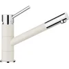 Image de BLANCO KANO Robinet de cuisine en blanc doux et chromé Haute pression Clapet anti-retour Cartouche en céramique Qualité d'eau garantie et économie d'eau