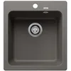 Image de BLANCO NAYA 45 SILGRANIT Meuble de 45 cm à encastrer par le haut sans commande d'écoulement Gris volcanique Grand volume de bassin pour une utilisation optimale Surface facile à nettoyer