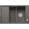 Image de BLANCO ELON XL 6 S-F 527254 SILGRANIT Gris volcanique réversible avec commande de vidange et accessoires