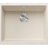 Image de BLANCO SUBLINE 500-U | Évier en granit SILGRANIT blanc doux | Type de montage : sous plan | pour armoires inférieures de 60 cm de large | Forme de bassin 2 en 1 : deux bacs, une découpe et une seule