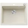 Image de BLANCO PLEON 6 | Évier en granit blanc doux en Silgranit | Type de montage : montage par le haut | Pour armoires inférieures de 60 cm de large | Volume maximal grâce à un bac particulièrement profond