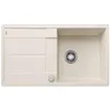 Image de BLANCO METRA 5 S-F, SILGRANIT blanc doux, type d'encastrement : affleurant, réversible, avec commande de ventilation, grand bac de 50 cm, surface facile à nettoyer