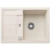 Image de BLANCO METRA 45 S Compact Évier en granit SILGRANIT blanc doux, Type de montage : montage par le haut, réversible, pour armoires inférieures de 45 cm de large, grand bassin, surface facile à nettoyer