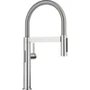 Image de BLANCO CULINA-S II Mini capteur | Robinet de cuisine en acier PVD | Haute pression | Avec tuyau extractible | Changement de jet clair en jet de douche | Sans contact | Économe en eau | [8,2 x 24 x