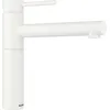 Image de BLANCO ALTA II Robinet de cuisine en silgranit blanc haute pression Clapet anti-retour Cartouche en céramique Qualité d'eau garantie et économie d'eau