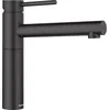 Image de BLANCO ALTA II Robinet de cuisine en silgranit noir haute pression Clapet anti-retour Cartouche en céramique Qualité d'eau garantie et économie d'eau