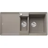 Image de BLANCO ADIRA 6 S-F, SILGRANIT Tartufo, type d'encastrement : affleurant, réversible, avec commande d'évacuation, avec accessoires, meuble bas de 60 cm, grand bac et surface facile à nettoyer
