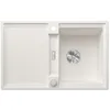 Image de BLANCO ADIRA 45 S Évier en granit SILGRANIT blanc | Type de montage : montage par le haut | réversible | Pour armoires inférieures de 45 cm de large | Grand bac | Surface facile à nettoyer