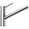 Image de BLANCO KANO Robinet de cuisine chromé basse pression Clapet anti-retour Cartouche en céramique Qualité de l'eau garantie et économie d'eau 5,5 x 26,3 x 19,1 cm