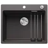 Image de BLANCO ETAGON 6-F, SILGRANIT gris roche, type de montage : affleurant de surface, avec commande de ventilation, avec accessoires, meuble bas de 60 cm, concept de système bien pensé avec rails ETAGON