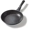Image de STONELINE Flex Poêle à Frire 24 cm, Poignée amovible, adapté à l'Induction, Revêtement Antiadhésif avec de vraies particules de pierre, Cuire sans Huile ni Graisse