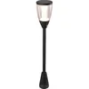 Image de MEGATRON MT70016 Lampadaire solaire pour extérieur avec détecteur de mouvement 2 W Blanc chaud Noir