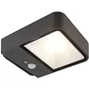 Image de Megatron Wandia MT70019 Spot mural solaire avec détecteur de mouvement 2 W LED Noir