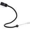 Image de LIGHTME Lampe à poser Powerlens Snake, noir, bras flexible