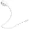 Image de LIGHTME Lampe à poser Powerlens Snake, blanc, bras flexible