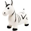 Image de small foot 6793 Animal sauteur "Zèbre" pour l'intérieur et l'extérieur, en plastique robuste et pesant seulement 1,38 kg, à partir de 2 ans, Centre, White