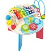 Image de small foot 10321 Table de musique et de motricité "2 en 1" en bois, avec circuit de motricité, jouet de formes, xylophone, à partir de 1,5 ans