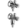 Image de Schell 38370699 7869665 Comfort Soupape d'angle à double raccordement avec limiteur anti-reflux avec ASAG 1/2" Chromé