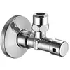 Image de Schell Vanne de régulation angulaire KIWA avec robinet d'arrêt de sécurité Fonctionnement chrome 3/8x3/8