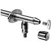 Image de SCHELL Polar II 039960399 Robinet mural extérieur résistant au gel avec robinet en laiton (robinet complet) avec ventilation forcée automatique et aérateur de tuyau, DN 15 G 1,2 AG Chromé mat Ø 15 mm