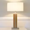 Image de HerzBlut Dana lampe à poser, chêne huilé 56 cm