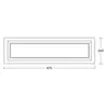 Image de HerzBlut Otto O plafonnier rectangle noyer
