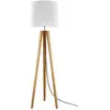 Image de HerzBlut Anni lampadaire, chêne huilé/blanc