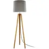 Image de HerzBlut Anni lampadaire, chêne huilé/taupe