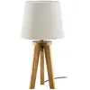 Image de HerzBlut Elli lampe à poser, chêne huilé/crème