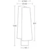 Image de HerzBlut Lampe sur pied Jojo, bois, brun/crème, 120 cm, E27
