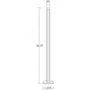 Image de HerzBlut Lampe sur pied LED Karl K, bois, intensité variable, 161 cm
