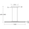 Image de HerzBlut Suspension LED Karl K, bois, up/down, intensité variable