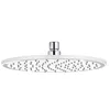 Image de Kludi A-QA 6432591-00 Pommeau de Douche Plat Chromé/Blanc 250 mm