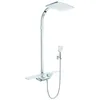 Image de Kludi Cockpit Discovery Thermostat Dual Shower System DN 15, mit Keramik-Absperrventil, Wandmontage, Chrom (8020091-00)