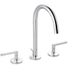 Image de Kludi Puristic-201430515 Robinet d'évier 3 trous avec bec fixe Nova Fonte Puristic-201430515 Gris