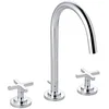 Image de Kludi 201430520 Classic-201430520 Robinet d'évier 3 trous avec bec fixe Nova Fonte Classic-chrome 201430520 Gris