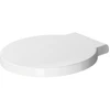 Image de Duravit Abattant WC Starck 1 sans abaissement, charnières inox, blanc
