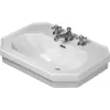 Image de Duravit 1930 lavabo, 70x50cm, avec trop-plein, 1 trou de robinetterie percé, 2 trous de robinetterie prépercés, 0438700000, Couleur: blanc