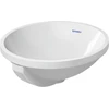 Image de Duravit Lavabo encastré Architec d 40 cm, EB v unt, s. trou rob., HLB, c/ trop-plein, blanc