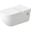 Image de Duravit WC suspendu, cuvette à chasse profonde Starck 3 Vital 37x70 cm, 6 l, accessible, blanc