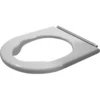 Image de Duravit Anneau de siège WC Starck 3 Vital sans abaissement, charnière inox, blanc