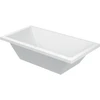 Image de Duravit Baignoire rectangulaire Starck 180x90x46 cm, version EB, 2 RS, avec trop-plein, blanche