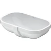 Image de Duravit Vasque encastrée D-Code 49,5x29 cm, EB v u, o HL, HL, m ÜL, blanc