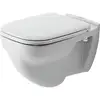Image de Duravit WC suspendu à chasse plate D-Code 35,5x54 cm, 6 l, blanc