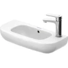 Image de Duravit D-Code Lavabo à main 50x22 cm, avec trop-plein et trou robinet, blanc, trou robinet à gauche