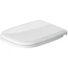Image de Duravit Abattant WC D-Code sans abaissement, charnières inox, blanc