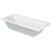 Image de Duravit Baignoire rectangulaire D-Code 180x80x42 cm, vidage central, 2 trop-pleins, blanc